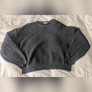 Sweet Love Charcoal Crew Neck Sweater